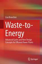 Waste-to-Energy: Advanced Cycles and New Design Concepts for Efficient Power Plants