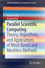 Parallel Scientific Computing: Theory, Algorithms, and Applications of Mesh Based and Meshless Methods