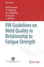 IIW Guidelines on Weld Quality in Relationship to Fatigue Strength