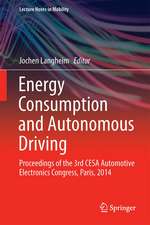 Energy Consumption and Autonomous Driving: Proceedings of the 3rd CESA Automotive Electronics Congress, Paris, 2014