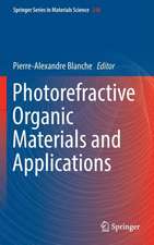 Photorefractive Organic Materials and Applications