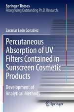 Percutaneous Absorption of UV Filters Contained in Sunscreen Cosmetic Products: Development of Analytical Methods