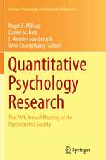 Quantitative Psychology Research: The 78th Annual Meeting of the Psychometric Society