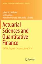 Actuarial Sciences and Quantitative Finance: ICASQF, Bogotá, Colombia, June 2014