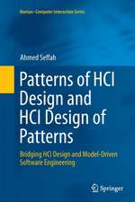 Patterns of HCI Design and HCI Design of Patterns: Bridging HCI Design and Model-Driven Software Engineering