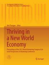 Thriving in a New World Economy: Proceedings of the 2012 World Marketing Congress/Cultural Perspectives in Marketing Conference