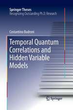 Budroni, C: Temporal Quantum Correlations and Hidden Variabl