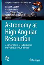 Astronomy at High Angular Resolution