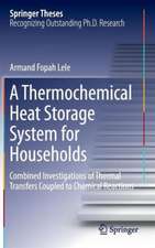 A Thermochemical Heat Storage System for Households: Combined Investigations of Thermal Transfers Coupled to Chemical Reactions