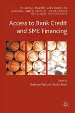 Access to Bank Credit and SME Financing