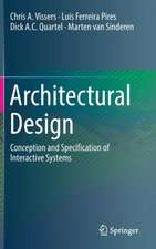 Architectural Design: Conception and Specification of Interactive Systems