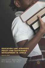 Education Law, Strategic Policy and Sustainable Development in Africa: Agenda 2063