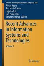 Recent Advances in Information Systems and Technologies: Volume 2