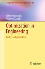 Optimization in Engineering: Models and Algorithms