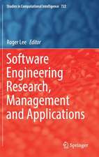 Software Engineering Research, Management and Applications