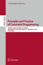 Principles and Practice of Constraint Programming: 23rd International Conference, CP 2017, Melbourne, VIC, Australia, August 28 – September 1, 2017, Proceedings