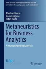 Metaheuristics for Business Analytics: A Decision Modeling Approach