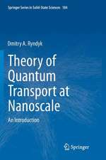 Theory of Quantum Transport at Nanoscale: An Introduction