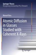 Atomic Diffusion in Glasses Studied with Coherent X-Rays