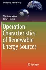 Operation Characteristics of Renewable Energy Sources