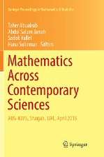 Mathematics Across Contemporary Sciences: AUS-ICMS, Sharjah, UAE, April 2015