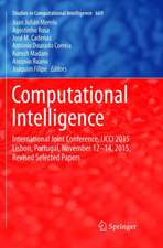 Computational Intelligence: International Joint Conference, IJCCI 2015 Lisbon, Portugal, November 12-14, 2015, Revised Selected Papers