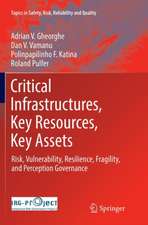 Critical Infrastructures, Key Resources, Key Assets: Risk, Vulnerability, Resilience, Fragility, and Perception Governance