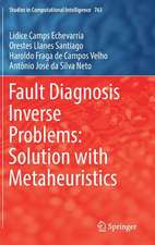 Fault Diagnosis Inverse Problems: Solution with Metaheuristics