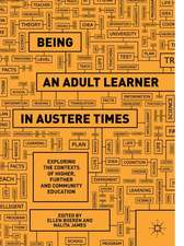 Being an Adult Learner in Austere Times: Exploring the Contexts of Higher, Further and Community Education