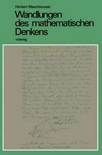 Wandlungen des mathematischen Denkens: Eine Einführung in die Grundlagenprobleme der Mathematik