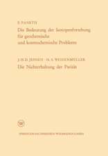 Die Bedeutung der Isotopenforschung für geochemische und kosmochemische Probleme. Die Nichterhaltung der Parität