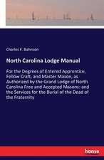 North Carolina Lodge Manual