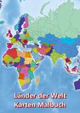 Malbuch Länder der Welt Karten Malbuch Kontinent Afrika, Asien, Europa, Ozeanien, Nord-und Südamerika