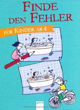 Finde den Fehler. Für Kinder ab 4