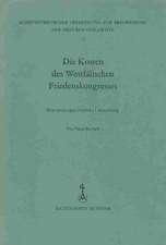 Die Kosten des Westfälischen Friedenskongresses