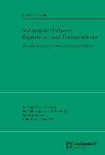 Velde, R: Metaphysics between Experience and Transcendenc