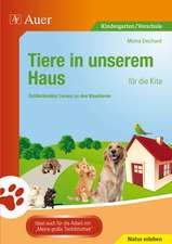 Tiere in unserem Haus für die Kita