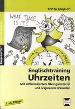 Englischtraining: Uhrzeiten