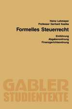 Formelles Steuerrecht