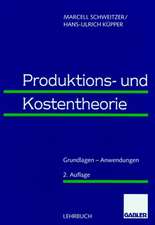 Produktions- und Kostentheorie: Grundlagen — Anwendungen