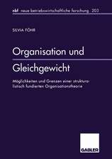 Organisation und Gleichgewicht: Möglichkeiten und Grenzen einer strukturalistisch fundierten Organisationstheorie