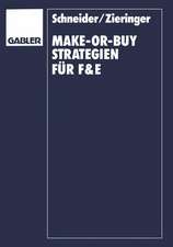 Make-or-Buy-Strategien für F&E: Transaktionskostenorientierte Überlegungen