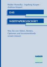 Das Wertpapiergeschäft: Was Sie von Aktien, Renten, Optionen und Investmentfonds wissen müssen