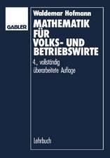 Mathematik für Volks- und Betriebswirte