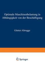 Optimale Maschinenbelastung in Abhängigkeit von der Beschäftigung