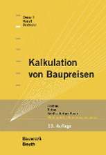 Kalkulation von Baupreisen