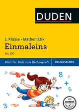 Übungsblock: Mathematik - Einmaleins, 2. Klasse