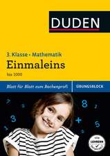 Übungsblock: Mathematik - Einmaleins, 3. Klasse