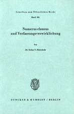 Numerus clausus und Verfassungsverwirklichung.