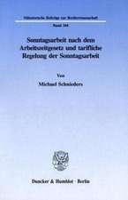 Sonntagsarbeit nach dem Arbeitsgesetz und tarifliche Regelung der Sonntagsarbeit